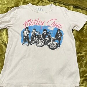 Chaser White Tee with Motley Crue Graphic